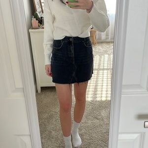 Denim mini skirt